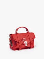 Side image of PS1 Tiny Bag in true red