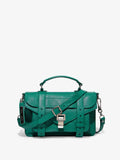 Front image of PS1 Tiny Bag in emerald/teal