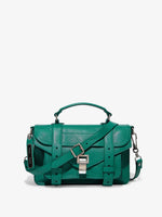 Front image of PS1 Tiny Bag in emerald/teal