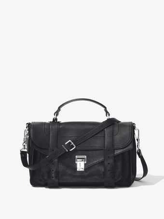 Front image of PS1 Medium Bag in BLACK