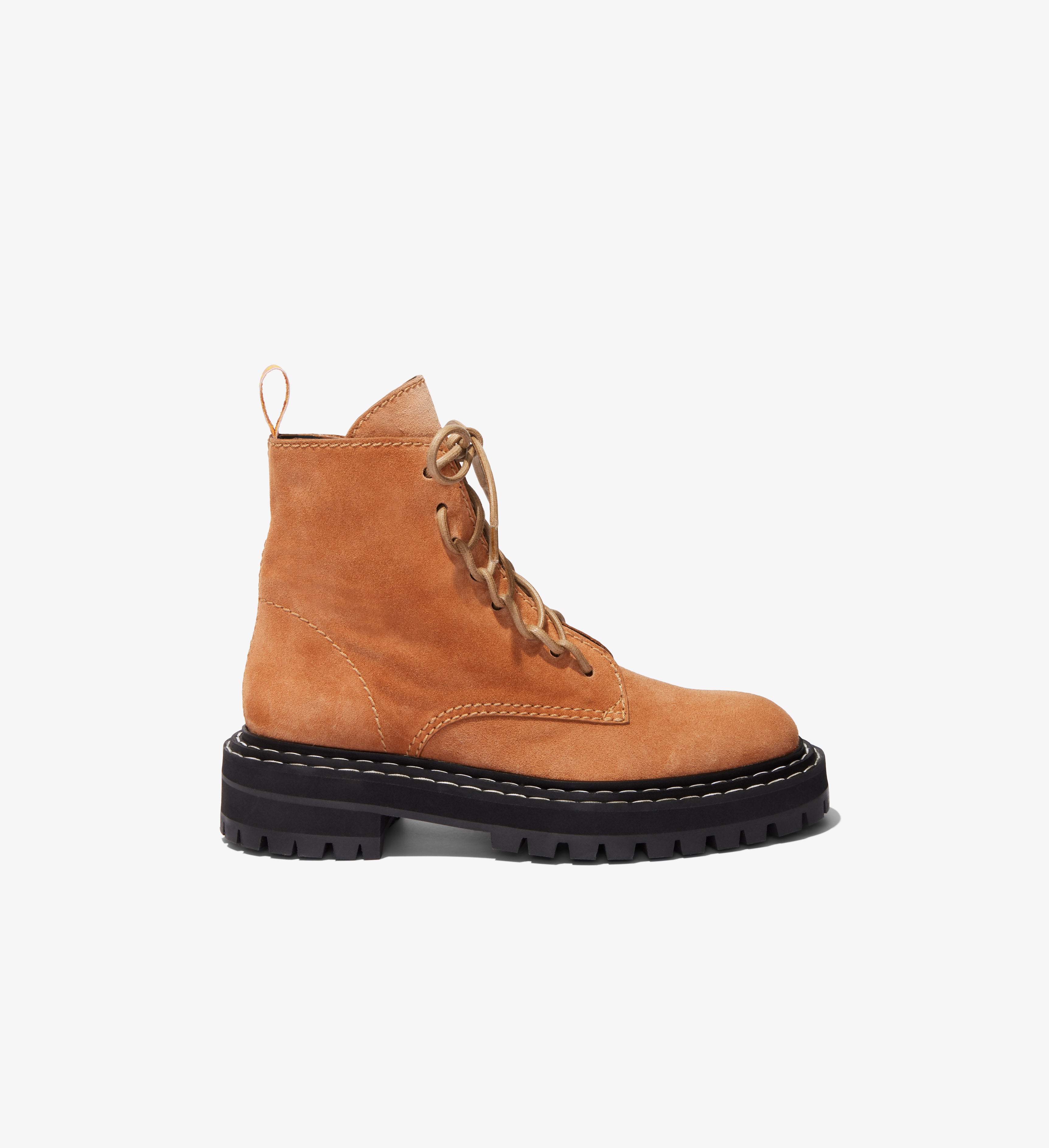 Suede Lug Sole Combat Boots Proenza Schouler