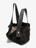 Aerial image of XL Shearling Tobo Tote in Black