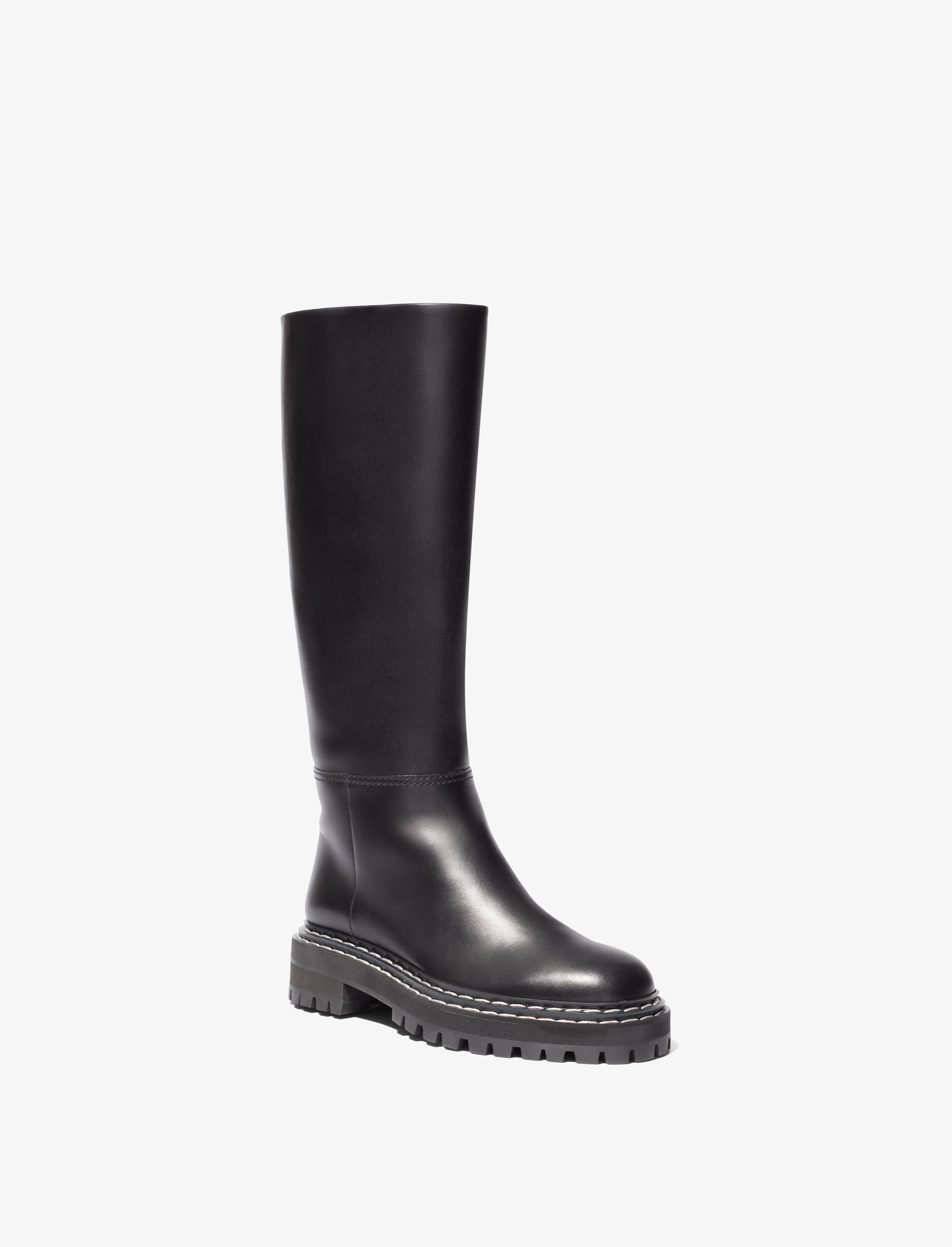 Lug sole tall on sale boots