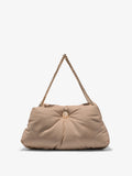 Front image of Nappa Tobo Shoulder Bag in LIGHT TAUPE