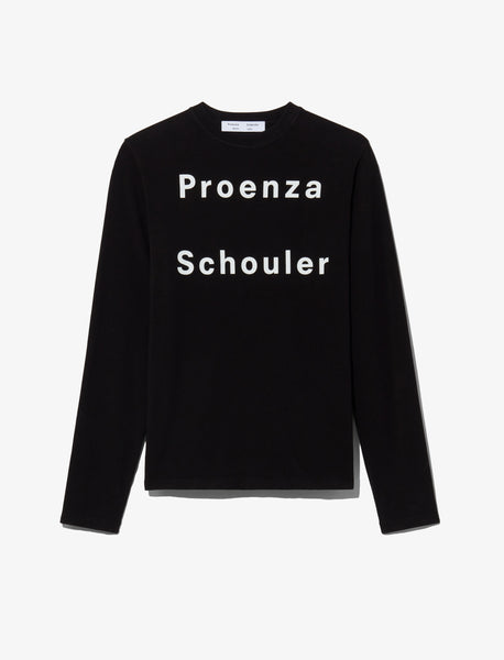 Logo Long Sleeve T Shirt Proenza Schouler