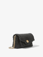 Side image of Small Quilted PS Harris Bag in BLACK