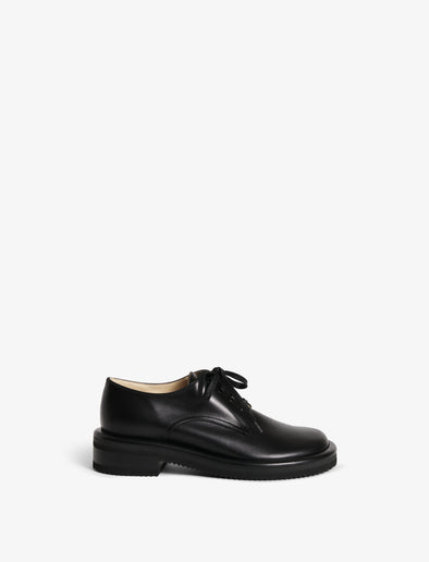 Side image of Calf Pipe Oxford in black