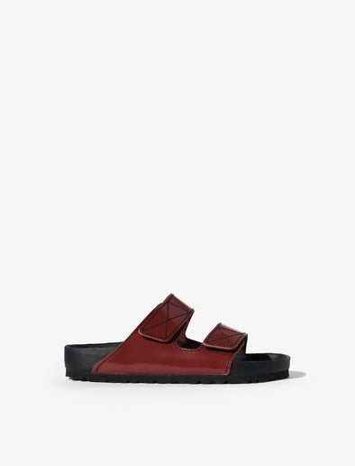 Side image of Birkenstock X Proenza Schouler Arizona Slides in Luggage