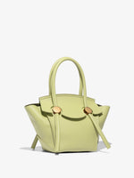 Side image of Small Pipe Bag in pale green