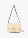 Front image of Small Quilted PS Harris Bag in pale sand