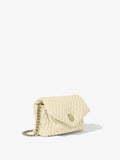 Side image of Small Quilted PS Harris Bag in pale sand