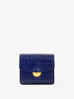 Image of Embossed croc Dia Day bag in blue