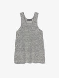 Flat image of Melange Boucle Knit Tank in black/white multi