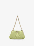 Front image of Small Puffy Chain Tobo Bag in pale green