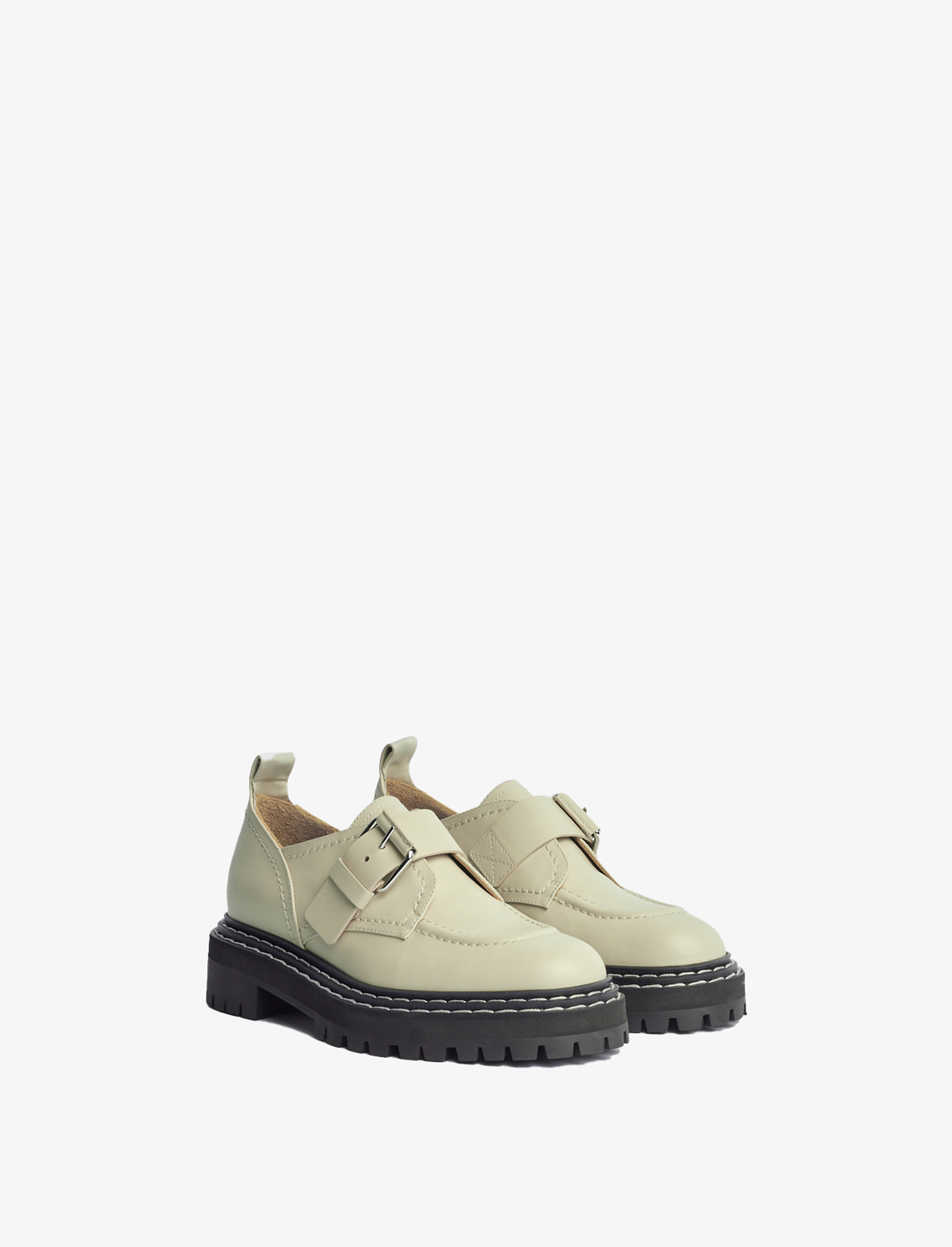 Lug Sole Buckle Oxfords Proenza Schouler