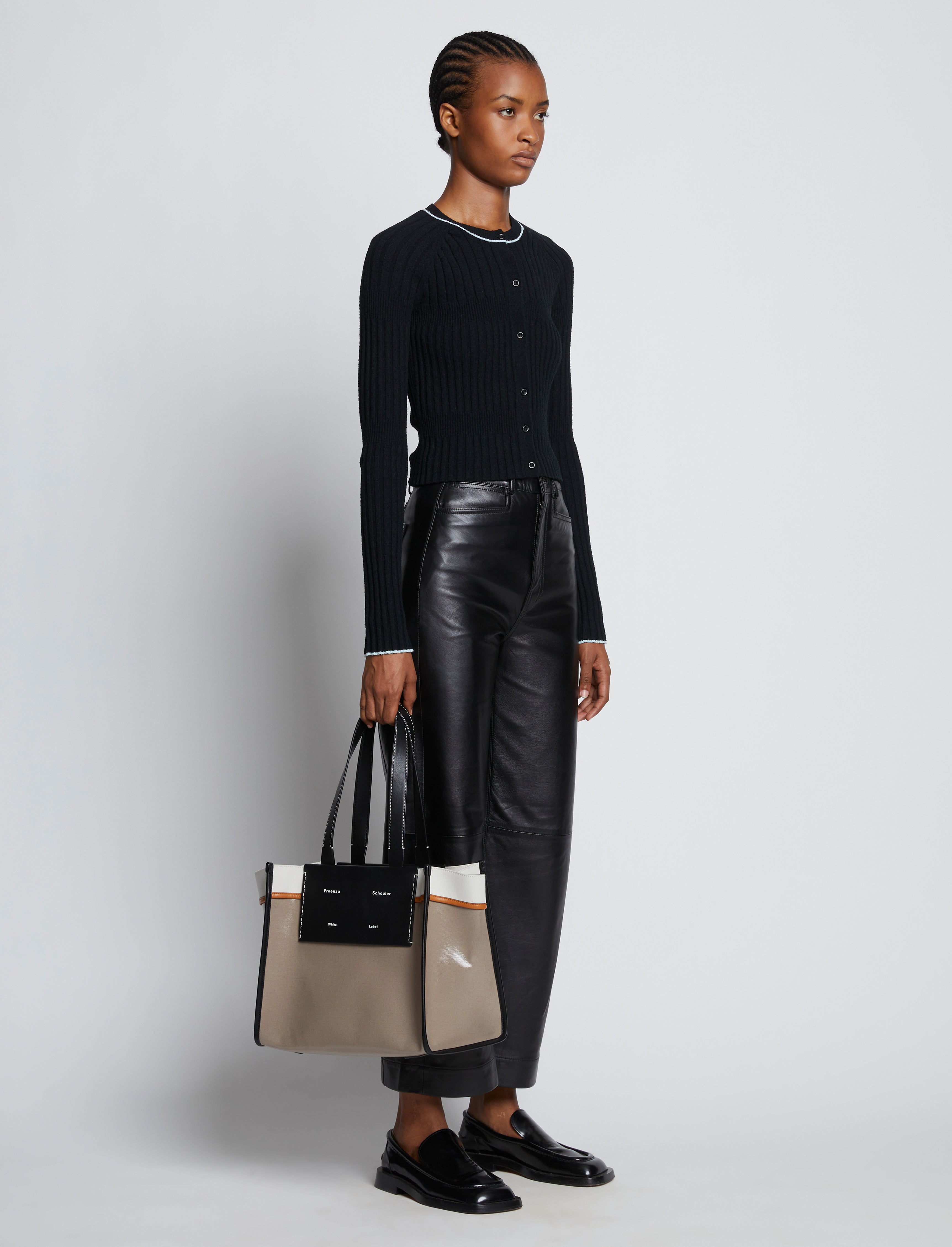 Large Morris Tote in Coated Canvas Proenza Schouler