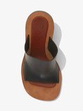 Aerial image of Ledge Slide Sandals in BLACK