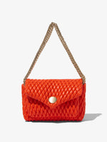 Front image of Quilted PS Harris Bag in coral