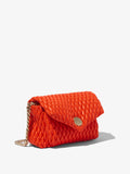 Side image of Quilted PS Harris Bag in coral