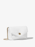 Side image of Raffia PS Harris Bag in optic white