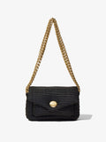 Front image of Small Rafia PS Harris Bag in black