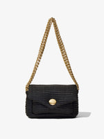 Front image of Small Rafia PS Harris Bag in black