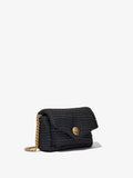 Side image of Small Rafia PS Harris Bag in black