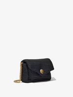 Side image of Small Rafia PS Harris Bag in black