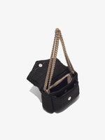 Interior image of Small Rafia PS Harris Bag in black