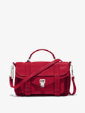 Front image of Medium PS1 shoulder bag in BORDEAUX