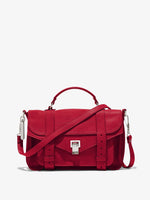 Front image of Medium PS1 shoulder bag in BORDEAUX