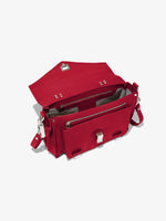 Aerial image of Medium PS1 shoulder bag in BORDEAUX