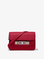 Front image of PS11 Mini Classic Bag in BORDEAUX