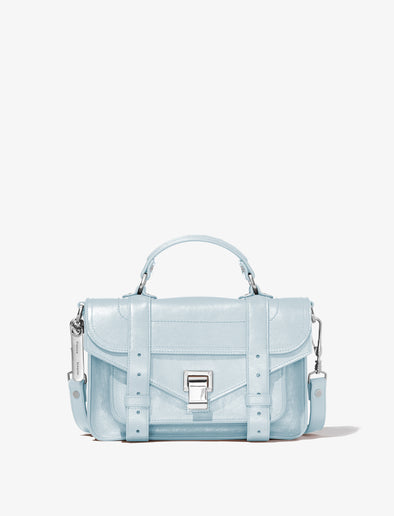 Front image of PS1 Tiny Bag in PALE BLUE