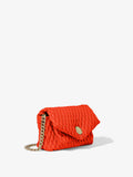 Side image of Small Quilted PS Harris Bag in Coral