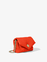 Side image of Small Quilted PS Harris Bag in Coral