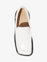 Aerial image of SQUARE LOAFERS in white