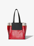 Back image of Large Morris Coated Canvas Tote in crimson