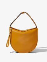 Front image of Baxter Leather Bag in GOLDENROD