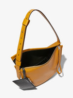 Aerial image of Baxter Leather Bag in GOLDENROD