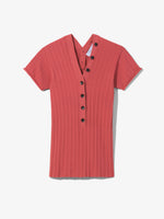 Still Life image of Rib Knit Polo Top in ROSE