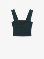 Still Life image of Knit Bustier Top in BLACK/DUSTY BLUE