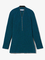 Still Life image of Novelty Remix Zip Sweater in BLUE/TEAL MULTI