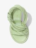 Aerial image of PIPE SLINGBACK SANDALS - 90mm in Light/Pastel Green