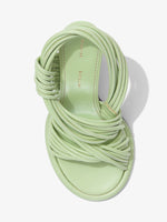 Aerial image of PIPE SLINGBACK SANDALS - 90mm in Light/Pastel Green