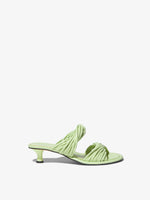 Side image of PIPE SLIDE SANDAL - 40mm in Light/Pastel Green