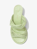 Aerial image of PIPE SLIDE SANDAL - 40mm in Light/Pastel Green