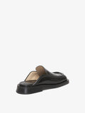 Back 3/4 image of SQUARE LOAFER MULE in Black