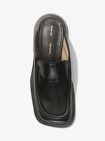 Aerial image of SQUARE LOAFER MULE in Black