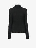 Still Life image of Shibori Turtleneck Top in BLACK